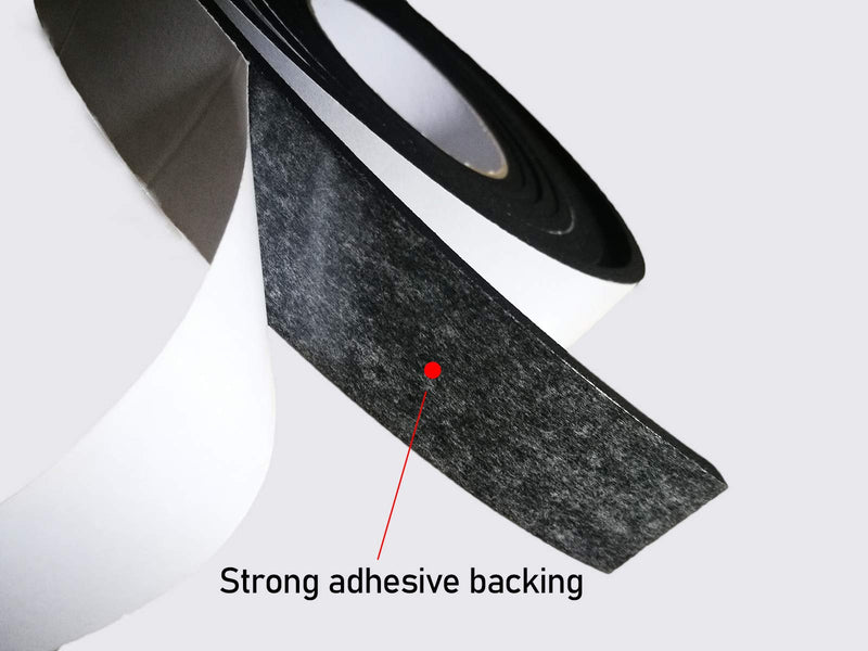 [Australia - AusPower] - Adhesive Foam Tape Weather Strip for Doors Sticky Foam Strip Insulation Soundproofing Tape Single Sided Closed Cell Foam Tape 1/4 Inch Thick x 1/2 Inch Wide,2 Rolls 1/4"T-1/2"W-33ft 