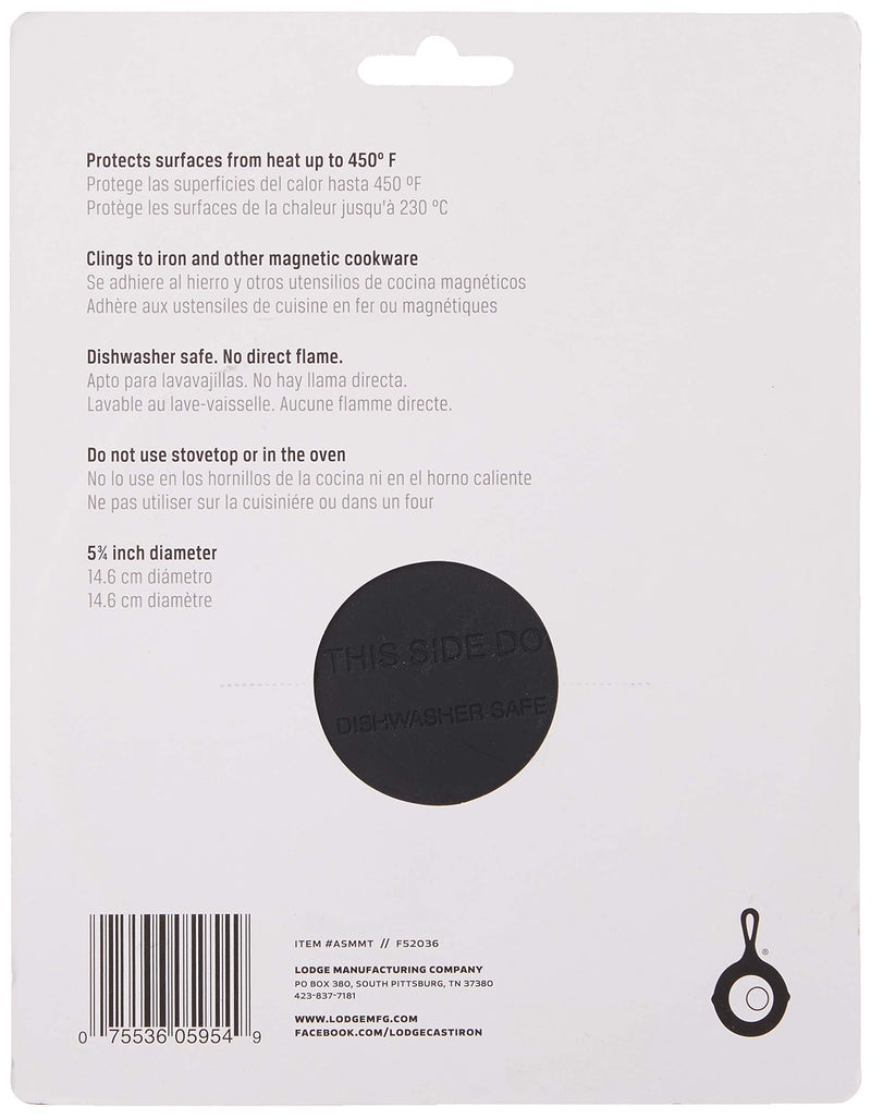 [Australia - AusPower] - Lodge Silicone Magnet Trivet, 5.75 inches, Black 