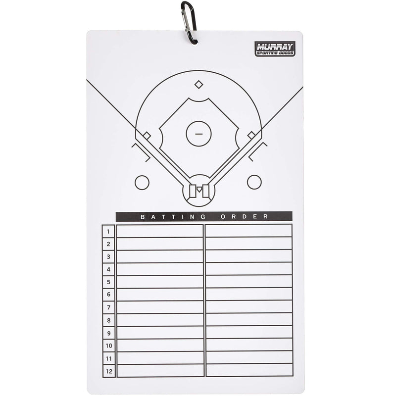 [Australia - AusPower] - Murray Sporting Goods Dry Erase Baseball Coaches Clipboard - White Baseball Coach Lineup Board | Perfect Coaches Gift for Baseball & Softball Coaches 