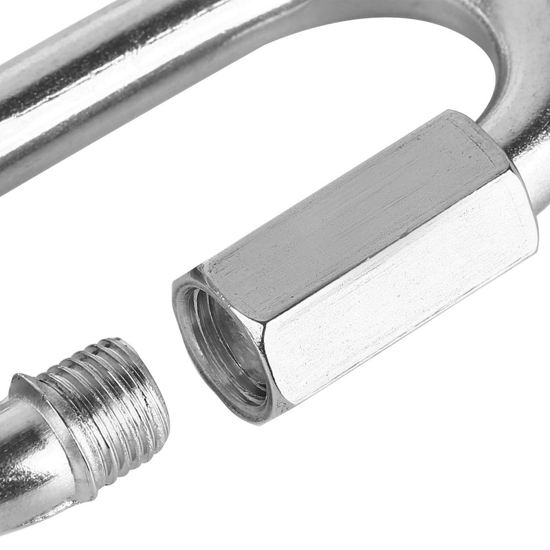 [Australia - AusPower] - 2 Pack Quick Link M10 10mm Stainless Steel Chain Connector by KINJOEK, Heavy Duty D Shape Locking Looks for Carabiner, Hammock, Camping and Outdoor Equipment (Max. Load 2297 Lb) 2 Pack M10 