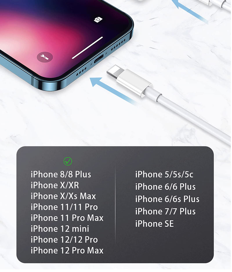 [Australia - AusPower] - A-BST TPE iPhone Charger Cable - [Apple MFi Certified] Lightning High Speed Apple Charger Cable USB Fast Charging Cable for iPhone 