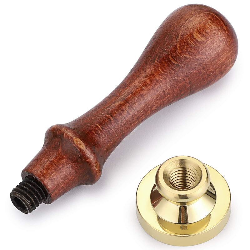 [Australia - AusPower] - OwnMy 6 PCS Wax Seal Stamp Set with Magic Symbols Wax Stamp Heads and Wooden Handle, Vintage Retro Classical Wax Sealing Stamp Crafts Wax Seal Stamp Kit with Gift Box for Invitation Envelopes Letters Magic Symbol 