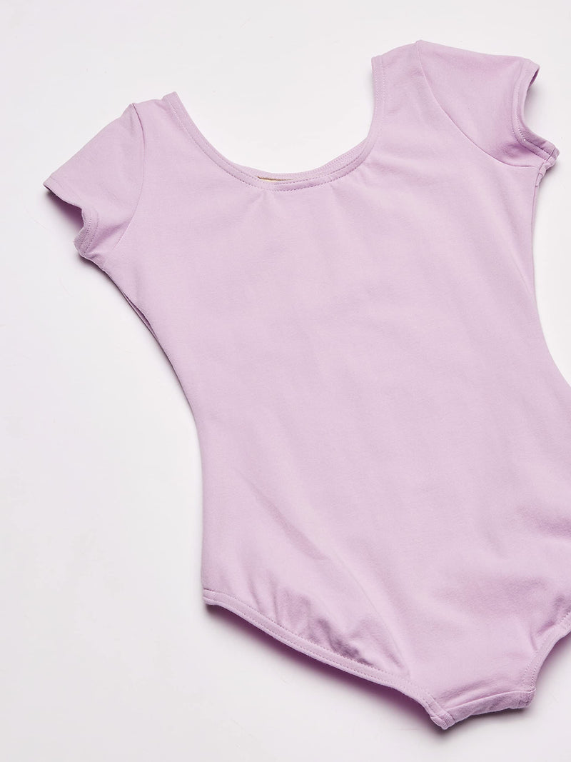 [Australia - AusPower] - Capezio girls Classic Short Sleeve Leotard Small Lavender 