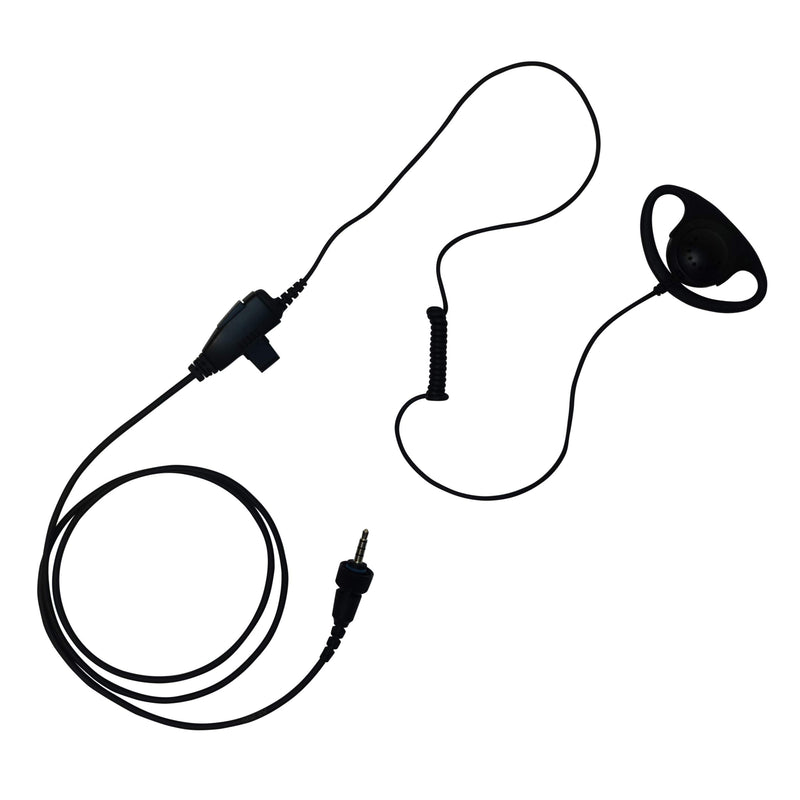 [Australia - AusPower] - Sheepdog Commercial Series Earpiece for Kenwood ProTalk Digital NX-P500, EMC-13W, EMC-14W, and KHS-37W, 1-Wire Privacy D-Ring Shape Headset with Mic 