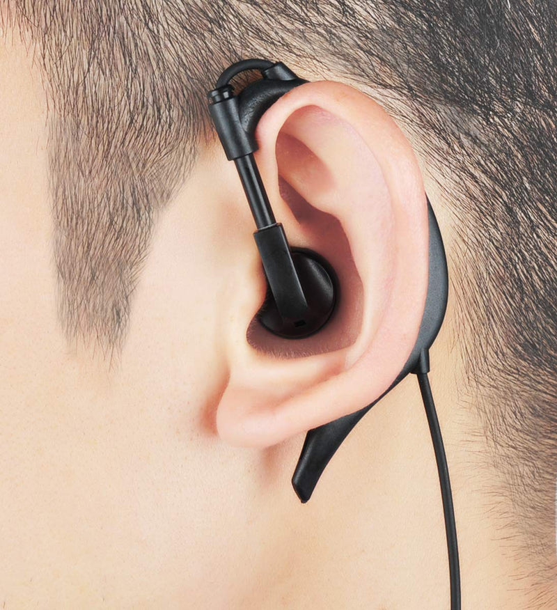 [Australia - AusPower] - KEYBLU 3.5mm Listen Only Earpiece 1 Pin G Shape Headset for Hand held mic 