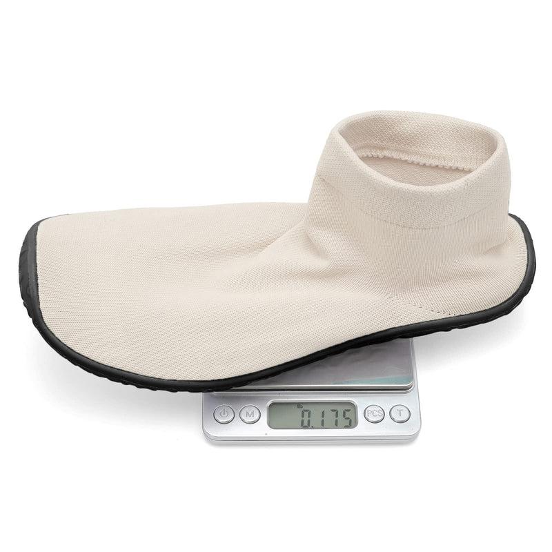[Australia - AusPower] - SKASO Minimalist Barefoot Sock Shoes for Women Men Minimalist Mesh Non Slip Water Shoes Slip On 5.5-6.5 Women/4-5 Men Beiges 