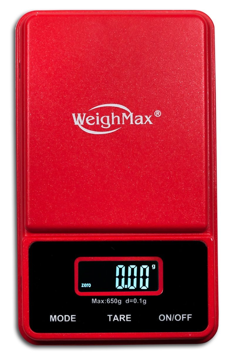 [Australia - AusPower] - Weighmax NJ650-Red Dream Series Digital Pocket Scale, 650 by 0.1 g, Red 