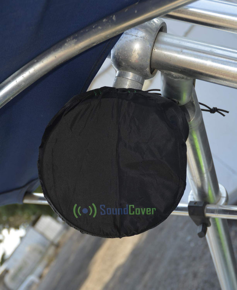 [Australia - AusPower] - 2 Small Speaker Covers for Round 4" 5" Marine Power Boat ATV Wake Board Tower Pod Speakers - Fits Boss, Rockville, Kicker, Pyle & NOAM NUTV5 Speakers, Sold in Pairs 