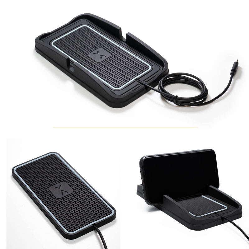 [Australia - AusPower] - Wireless Charger, POLMXS 15W Wireless car Charger Charging pad for car qi Wireless Phone Charger for Android Fast Wireless Charging Charger pad Charging mat for Vehicle Galaxy 21 /S20 NOTE10(XP01) 