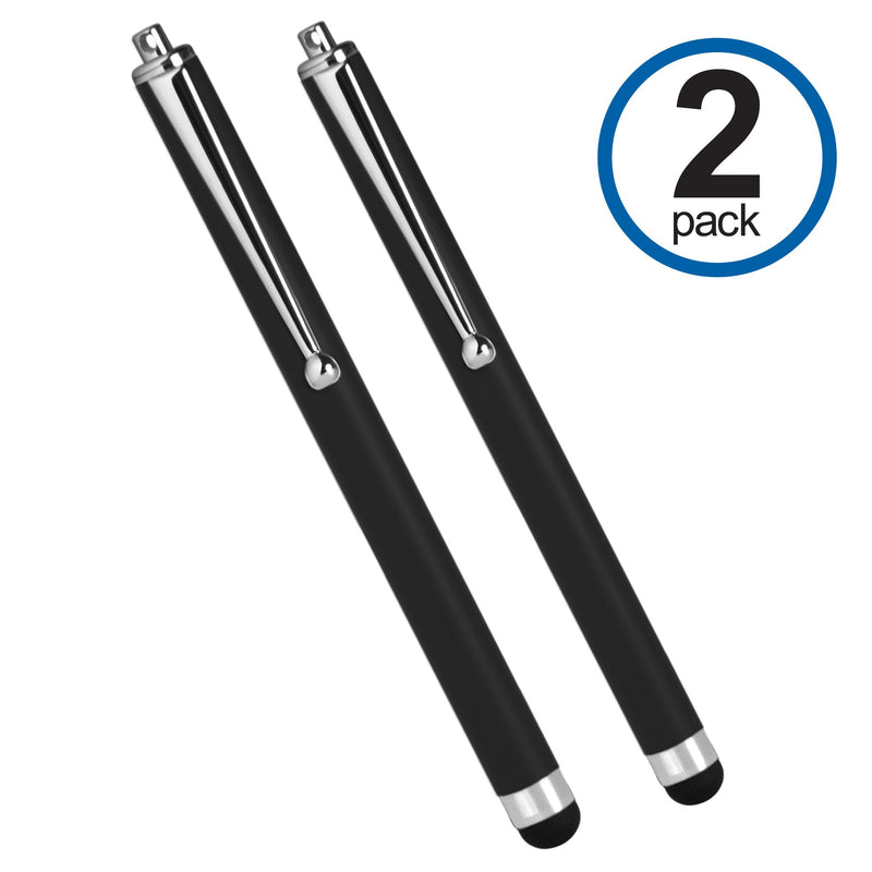 [Australia - AusPower] - Stylus Pen for Panasonic Toughpad FZ-G1 (Stylus Pen by BoxWave) - Capacitive Stylus (2-Pack), Stylus Pen Multi Pack for Panasonic Toughpad FZ-G1 - Jet Black 