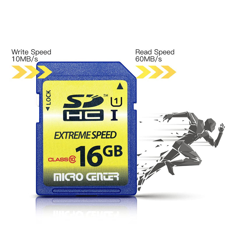 [Australia - AusPower] - 16GB Class 10 SDHC Flash Memory Card Full Size SD Card USH-I U1 Trail Camera Memory Card by Micro Center (5 Pack) 16GB x 5 