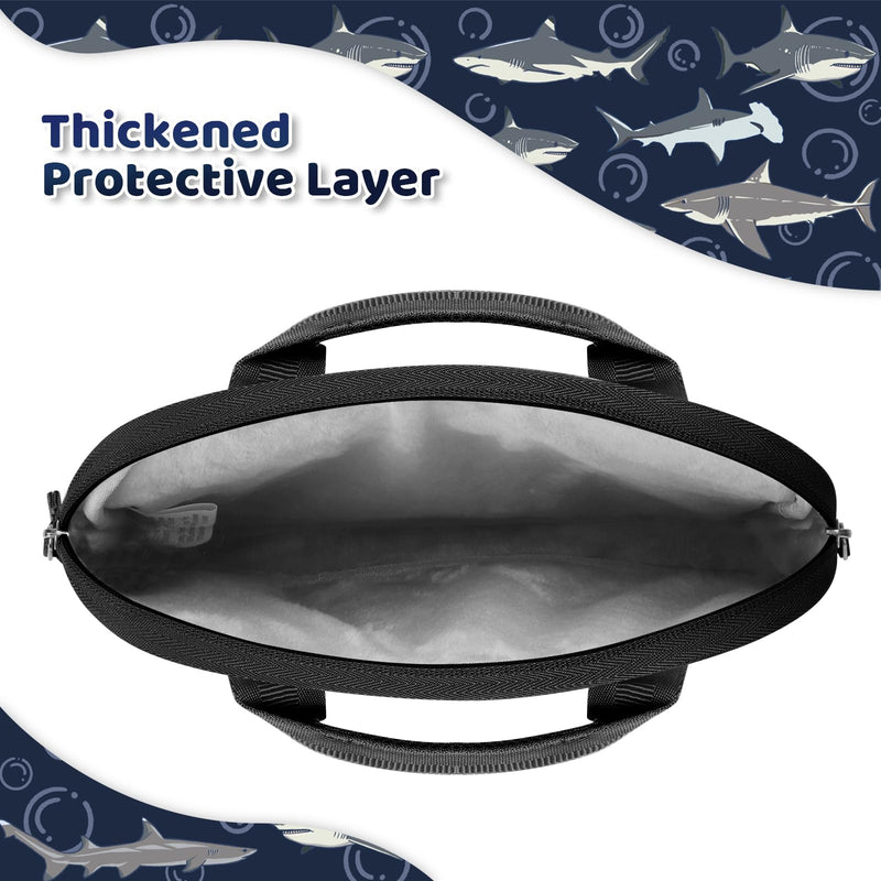 [Australia - AusPower] - Choco Mocha Tablet Bag for Kids（10inch & 12.5inch） 10inch（10.5 x 8.5 x 1.3） Shark-Navy 10inch 