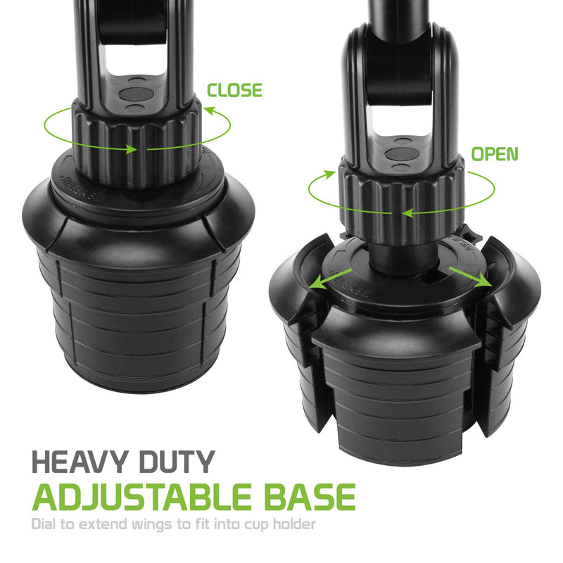 [Australia - AusPower] - Cellet Car Phone Mount Holder Car Cup Holder Phone Holder Mount, Adjustable Compatible with Apple iPhone 13 Pro Max 12 Pro Max Mini 11 SE XS XR X 8 Plus Samsung Note 20 10 Galaxy S21 S20 Moto Pixel Height - 6.5 in 