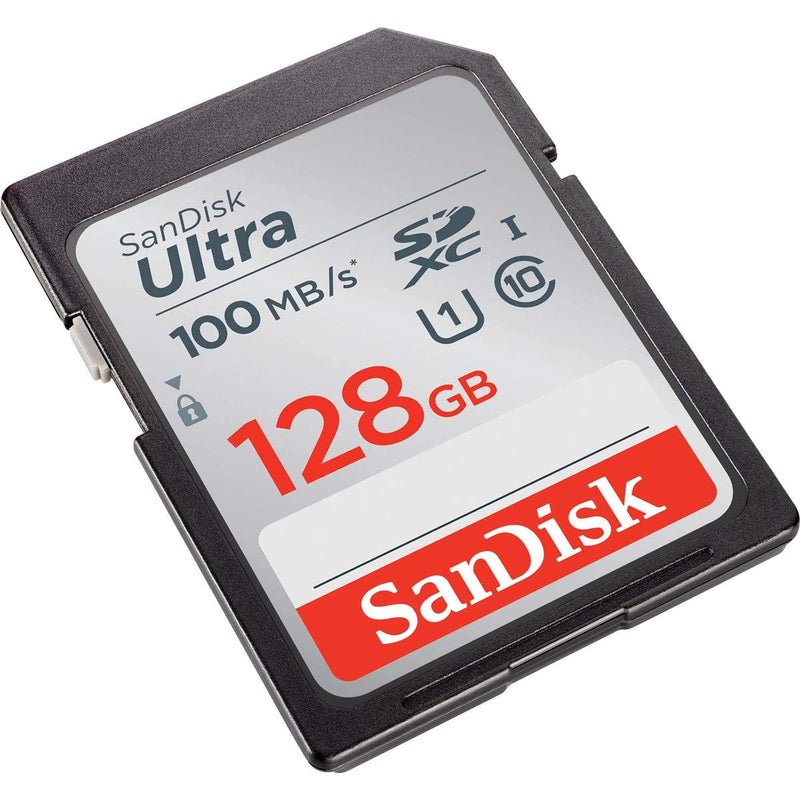 [Australia - AusPower] - SanDisk 128GB Ultra UHS-I Class 10 U1 SDXC Memory Card, 100MB/s Read and 10MB/s Write Speed 