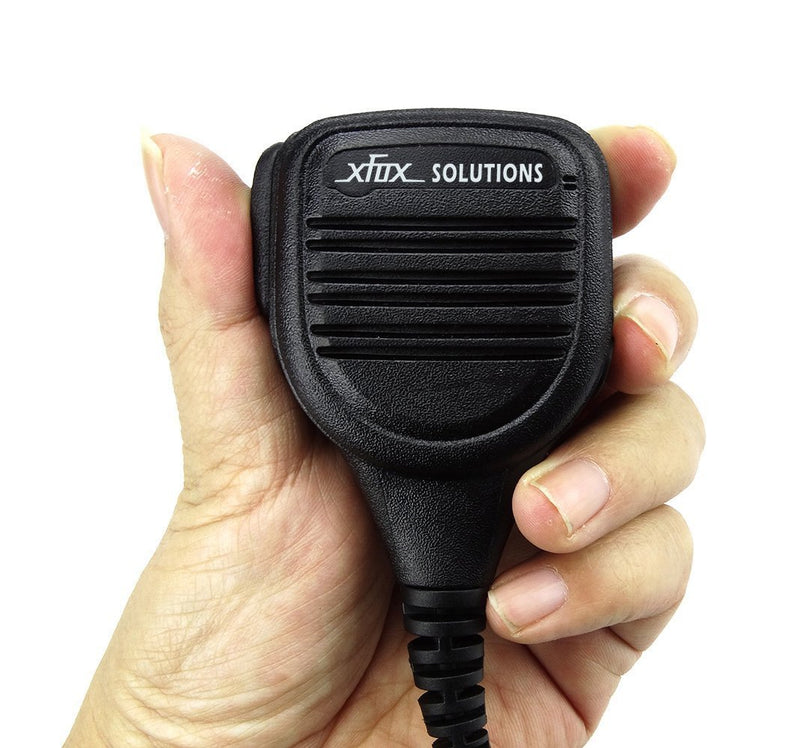 [Australia - AusPower] - 2Pack XFox 2Pin Professional Heavy Duty Shoulder Remote PTT Hand Speaker Mic for Motorola CP200 CP200 XLS PR400 EP450 GTX GP300 P1225 CP185 P110 SP50 Xtni DTR Vl50 2 Way Radio Walkie Talkies 2Pack 