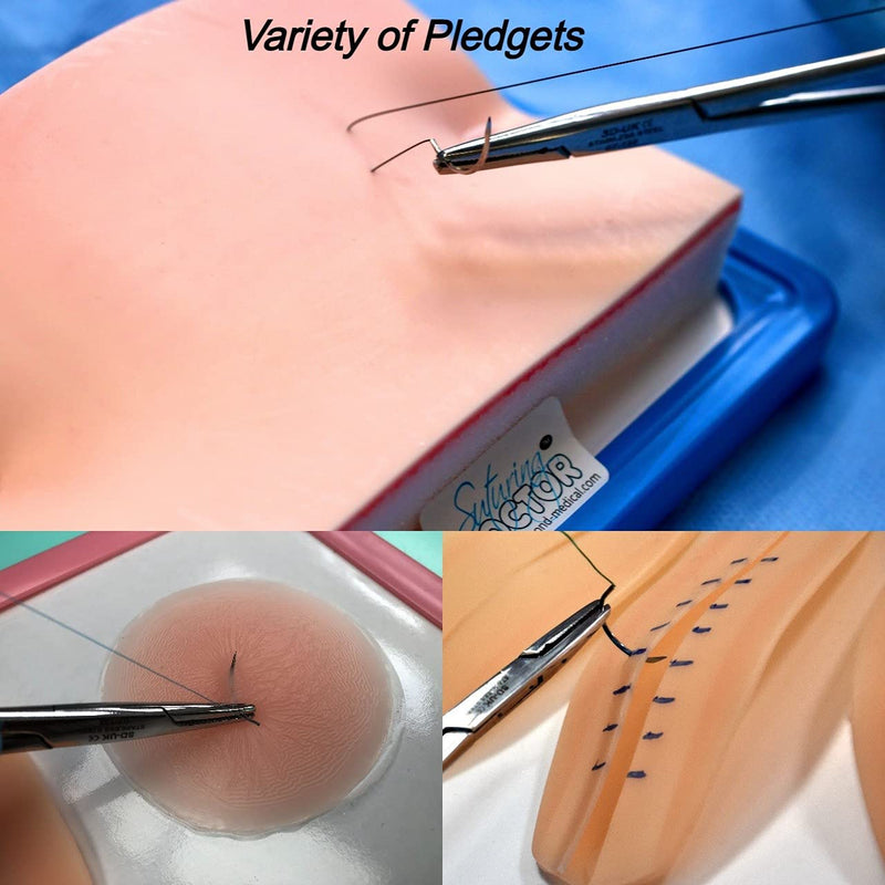 [Australia - AusPower] - Berkleys Pledget Suturing Practice Workstation a Variety of Pledgets & Knot Trainer Included to Develop Core Suturing Skills & Techniques, for Dental & Medical Student,Vet Tech, Limited Edition 