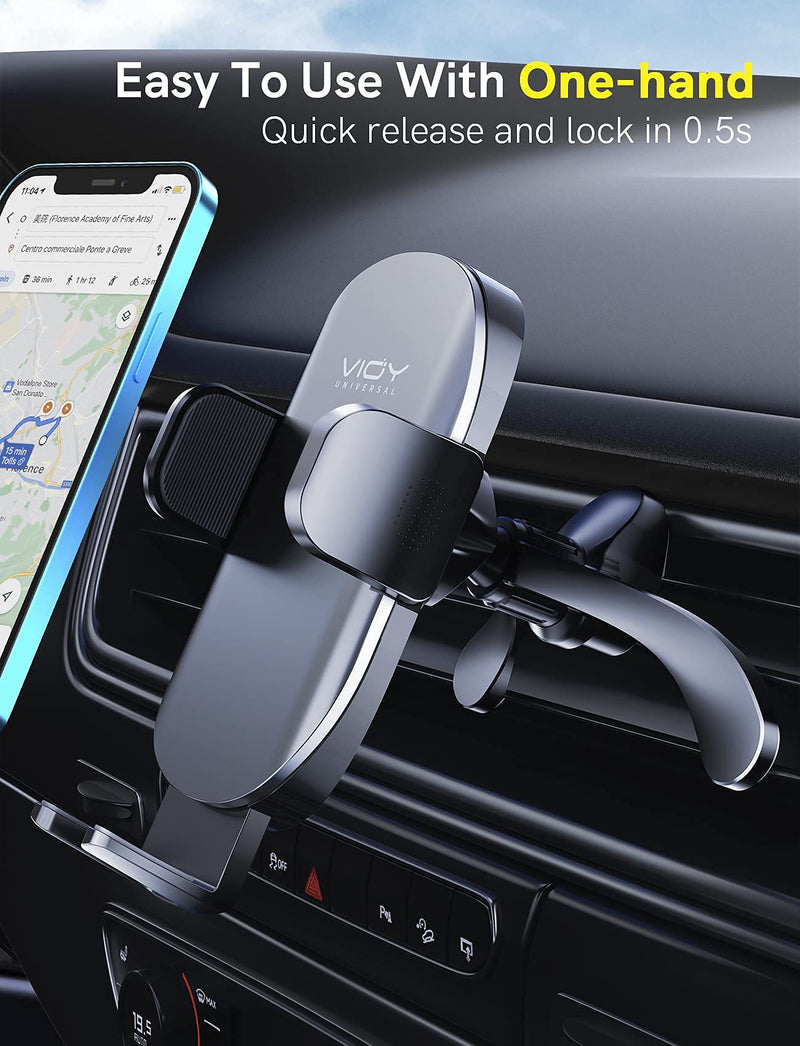 [Australia - AusPower] - Car Vent Phone Mount, VIOY Upgrade Air Vent Clip Cell Phone Car Mount Compatible with iPhone 13 12 11 Pro Max Mini SE XS XR Galaxy S20 Note 20 10 