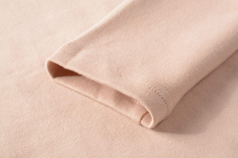 [Australia - AusPower] - HieasyFit Women's Soft Cotton Turtleneck Top Basic Pullover Sweater Beige Small 