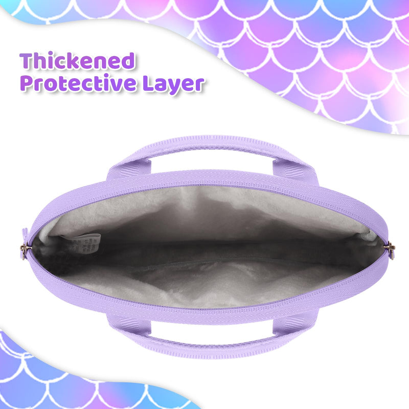 [Australia - AusPower] - Choco Mocha Tablet Bag for Kids（10inch & 12.5inch） 10inch（10.5 x 8.5 x 1.3） Mermaid-Purple 10inch 