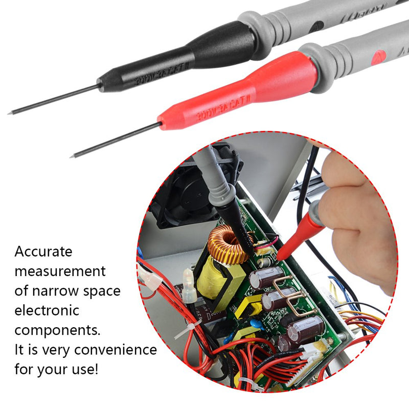 [Australia - AusPower] - Electrical Multimeter Test Leads Set with Alligator Clips Test Hook Test Probes Lead Professional Kit 1000V 10A CAT.II dm-0509 