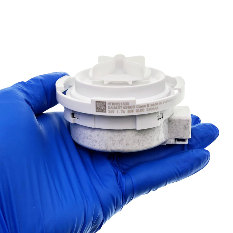 [Australia - AusPower] - for EAU63743803 NTWC021S03 Drain Motor Pump compatible with LG Washer WM3600HWA WM3600HVA WM3700HRA WM3400CW WM3700HVA WM3700HWA WM3500CW DC26V 1.7A 45W 