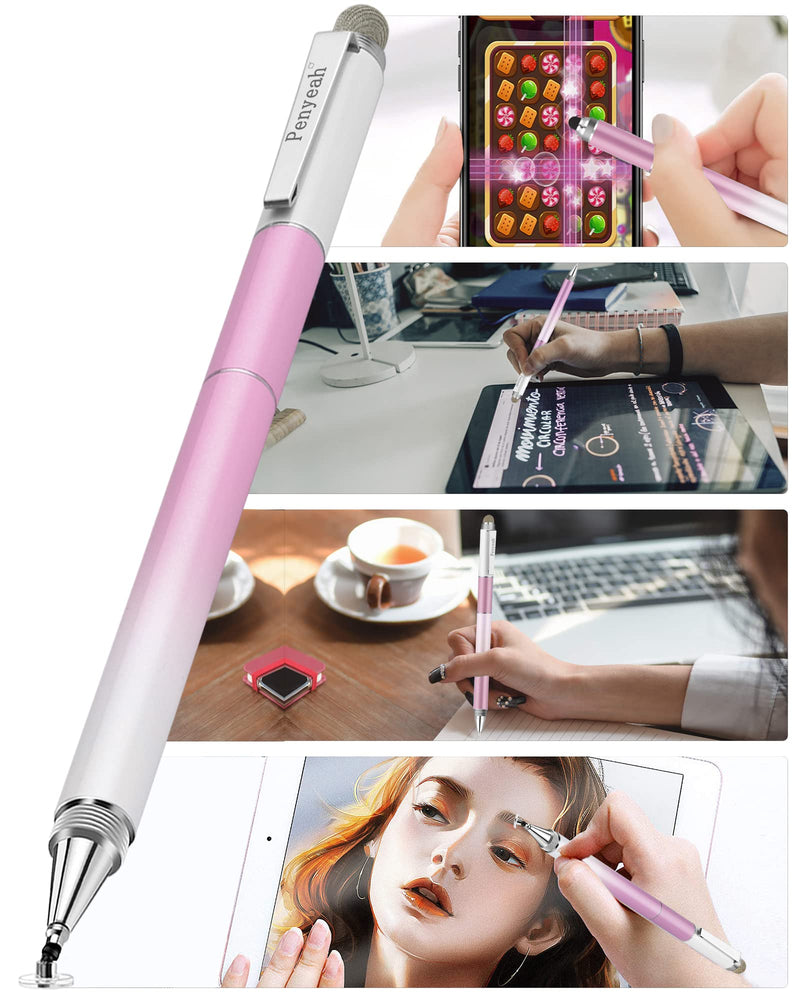 [Australia - AusPower] - Penyeah Stylus Pens for Touch Screens (4 in 1),Universal Touch Screen Pen Phone/Tablet Stylus for iPhone/iPad/Pro/Mini/Android/Samsung/Fire and All Capacitive Touch Screens-Dream Pink Dream Pink 