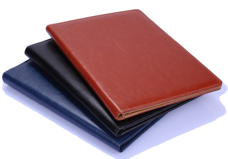 [Australia - AusPower] - Small Clipboard Junior Padfolio Folio 7 x 9 Writing Pad Refillable, Mymazn Faux Leather Folder A5 for Notepad Legal pad 5 x 8 Junior Size Portfolio (Black) Black 