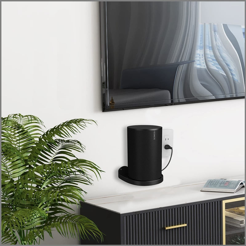 [Australia - AusPower] - Hounyoln Speaker Wall Mount for Sonos Era 100 Wireless Speaker-Mounting Bracket for Sonos Era100 Wireless | Mount Era 100 in Any Direction (Black(2Pcs)) Black(2Pcs) 