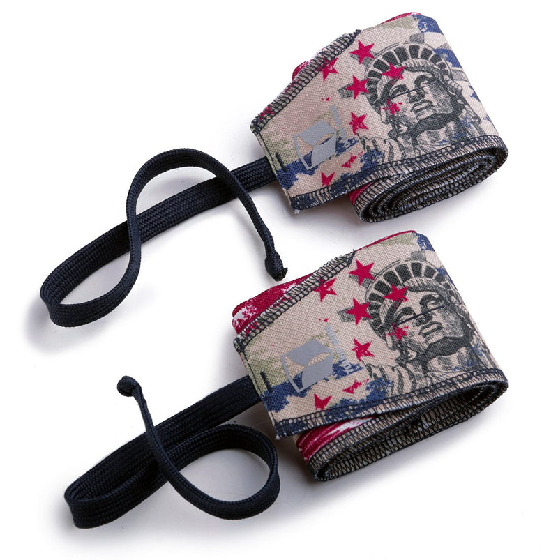 [Australia - AusPower] - Tough Mode Apparel Crossfit Strength Wrist Wraps Lifting Training Support Workout Bodybuilding American Flag 