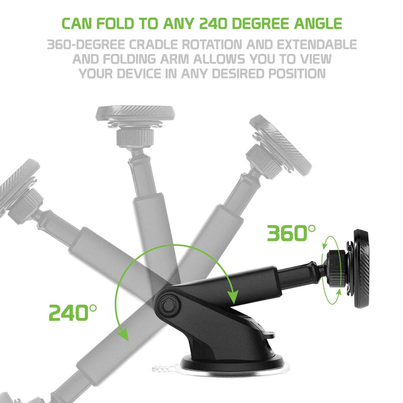 [Australia - AusPower] - Cellet Magnetic Windshield & Dash Car Mount, Phone Holder, Desk Stand, Cradle with Extendable Arm Compatible with iPhones Samsung Galaxy, Note, Moto, LG, Nokia Google Pixel Phones MAGNETIC HOLDER DASH/WINDOW 