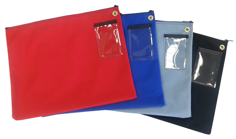 [Australia - AusPower] - Interoffice Mailer Canvas Transit Sack Zipper Bag 18w x 14h Red 