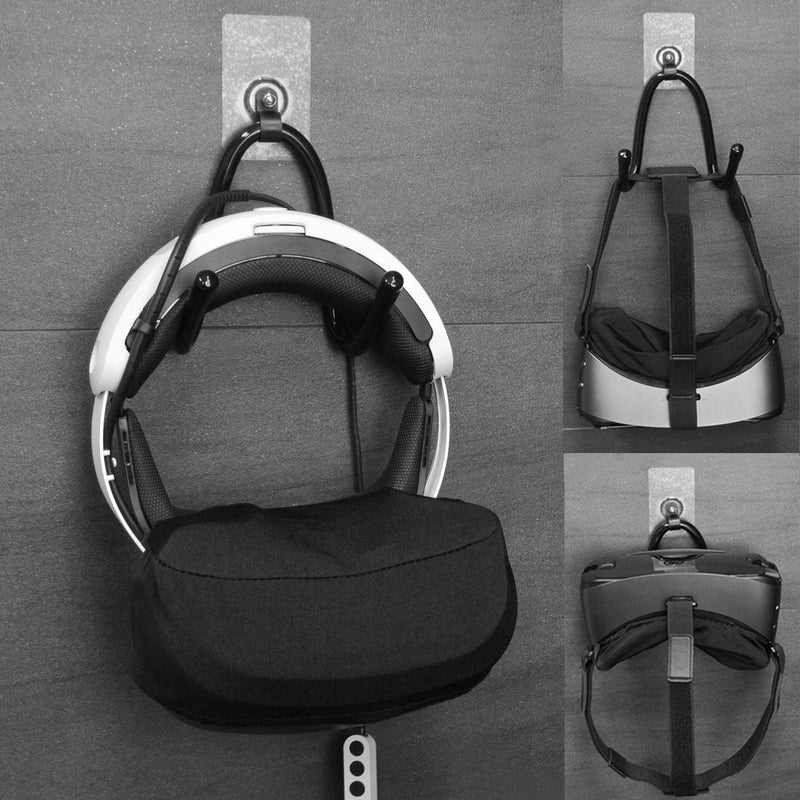 [Australia - AusPower] - Geekria Universal VR Headset Lens Cover & VR Wall Holder, VR Storage Rack Compatible with VR Headset Helmet and Touch Controllers, HTC Vive Accessories & VR Wall Bracket Fits 99% VR Headset. 