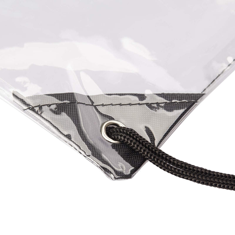 [Australia - AusPower] - 2 Pieces Clear Drawstring Bags, Waterproof Small Clear Bag for Stadium Colleges Sport Event Work Concert Security Approved 
