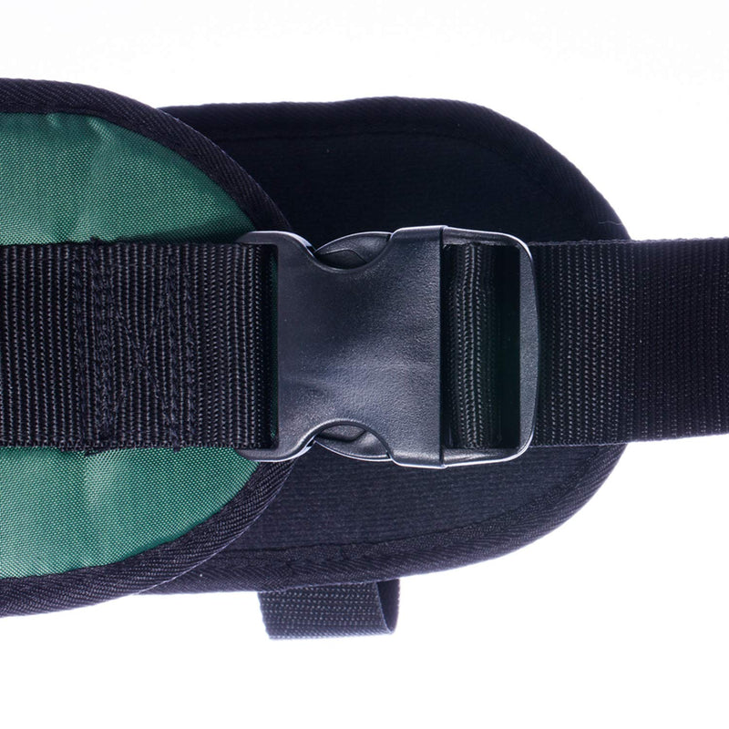 [Australia - AusPower] - COW&COW Padded Gait Belt with 4 Handles and Quick Release Buckle 5.5 inchs(Green, M/28inches-48inches) Green 48 Inch (Pack of 1) 