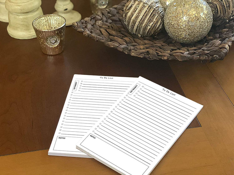 [Australia - AusPower] - TO DO List Notepads (2 Pack of 50 Pages), 100 Pages with Task Pads with Checklist, Priority & Notes Sections for Added Efficiency. A Planner for Organized People. 8.5"X 5.5" Sheets. Made in the USA. 