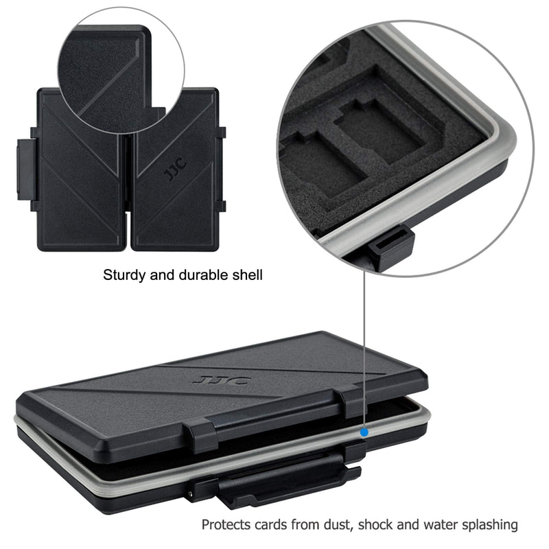 [Australia - AusPower] - 36 Slots Memory Card Case Water-Resistant Anti-Shock Memory Card Wallet for 24 Micro SD SDXC SDHC TF Cards and 12 SD SDXC SDHC Cards 