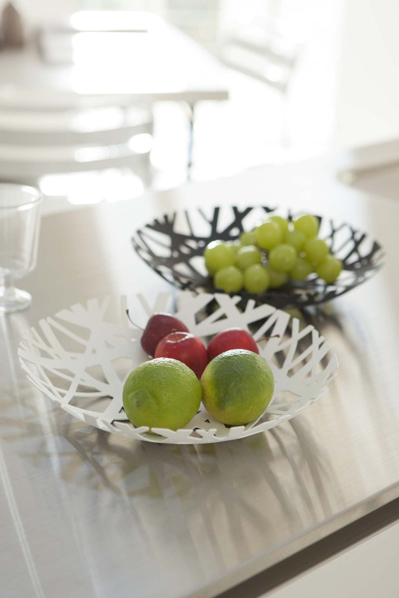 [Australia - AusPower] - Yamazaki Home Shallow Fruit Bowl, One Size, Black 