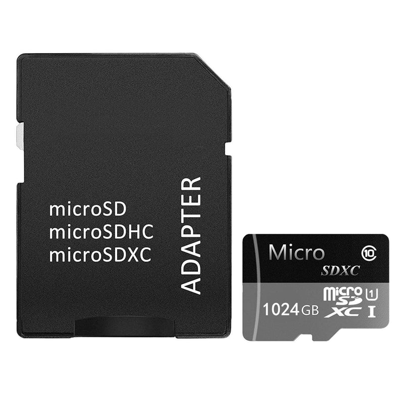 [Australia - AusPower] - 1TB Micro SD Card High Speed Class 10 SDXC with SD Adapter for Android Smartphones (1TB) 