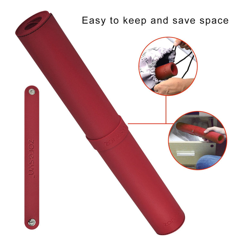 [Australia - AusPower] - ZORESYN XL Large Mouse Pads (35"x16") - PU Leather Large Gaming Mousepad Desk Mat - Nonslip Base and Waterproof Desktop Keyboard Extended Mouse Mat (Red, X-Large) 90x40cm Red 