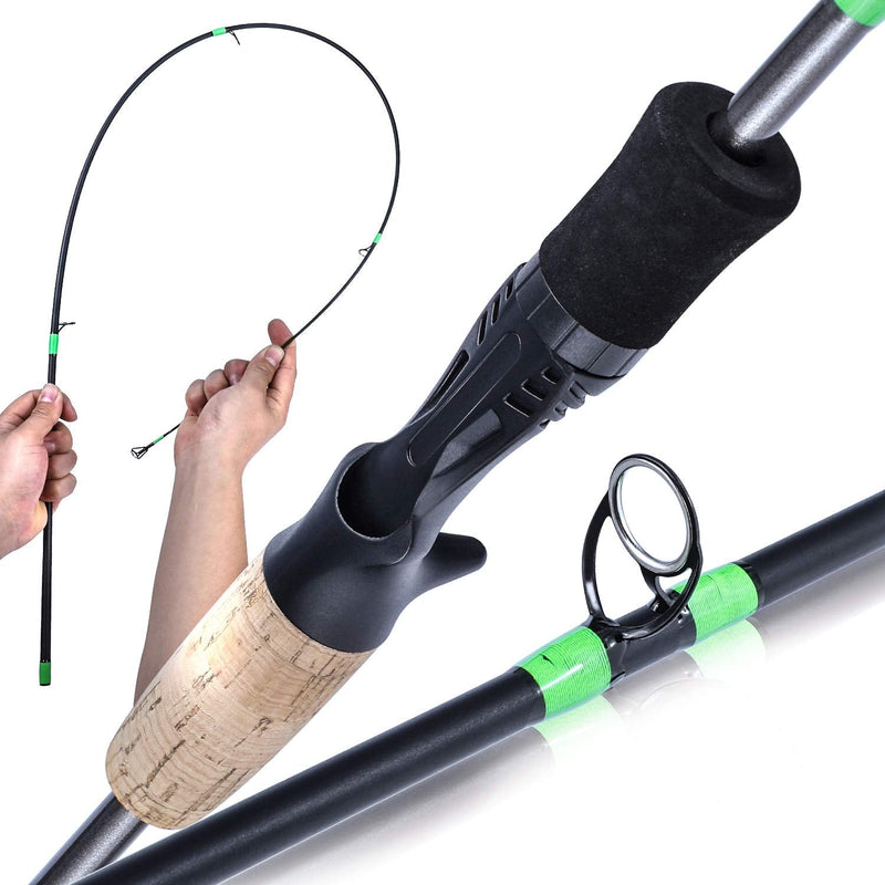 [Australia - AusPower] - Sougayilang Flexible Fishing Rods, Spinning Rods & Casting Rods, Lightweight Trout Rods 2 Pieces Cork Handle Crappie Fishing CAST 1.8m/5.9ft 