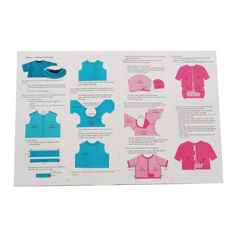 [Australia - AusPower] - YICBOR Quilting Rulers and Templates, Quick-Trace Doll Fashions Templates Wardrobe Basic Using Five Durable Plastic Template Patterns(1Set=5pcs) 