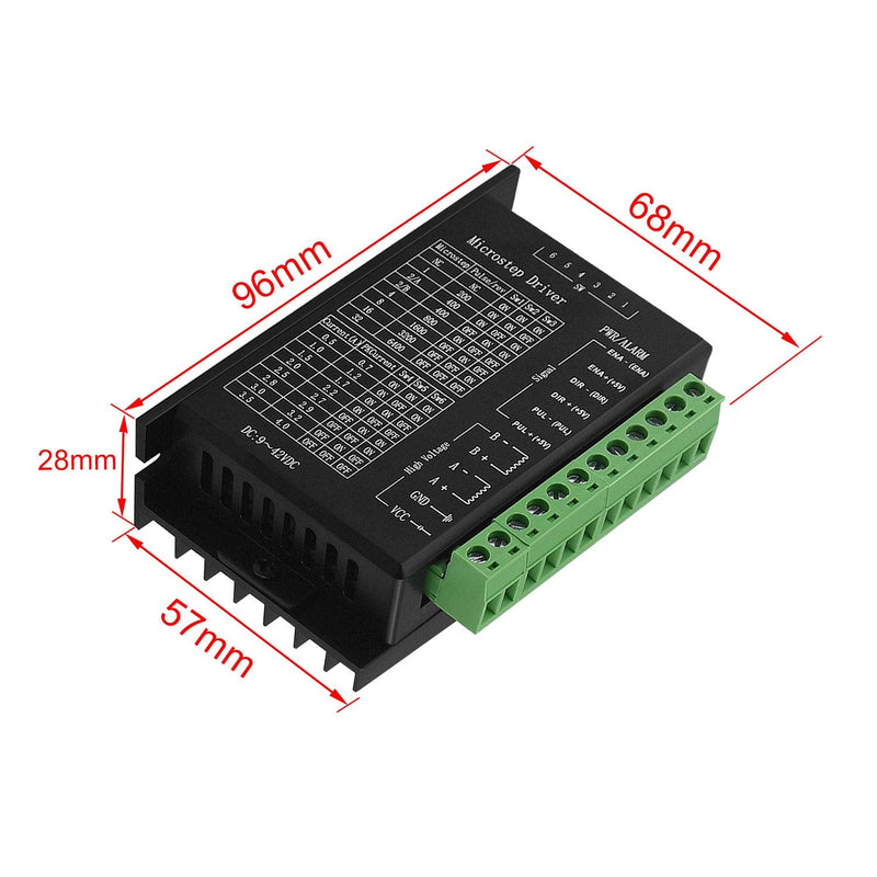 [Australia - AusPower] - OUYZGIA TB6600 Stepper Motor Drivers 4A Stepper Driver Controller for Nema 17, 23 and 34 Stepper Motor 32 Segments for 42 57 86 Stepper Motor Drivers, Upgraded Version-2PCS 2 