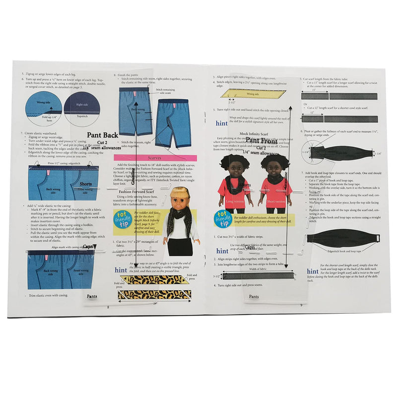 [Australia - AusPower] - YICBOR Quilting Rulers and Templates, Quick-Trace Doll Fashions Templates Wardrobe Basic Using Five Durable Plastic Template Patterns(1Set=5pcs) 