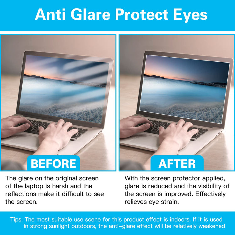 [Australia - AusPower] - 2 Pack 14 Inch Anti Blue Light Screen Protector, F FORITO Blue Light Blocking & Anti Glare Screen Film for All 14" with 16:9 Aspect Ratio Laptop - Matte For 11-17.3 Laptop 
