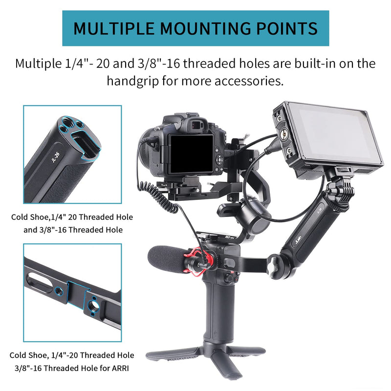 [Australia - AusPower] - Foto4easy Gimbal Sling Handgrip Adjustable Handle for DJI RS 2 RSC 2 RS 3 RS 3 Pro RS 3 Mini Gimbal Handheld Stabilizer 