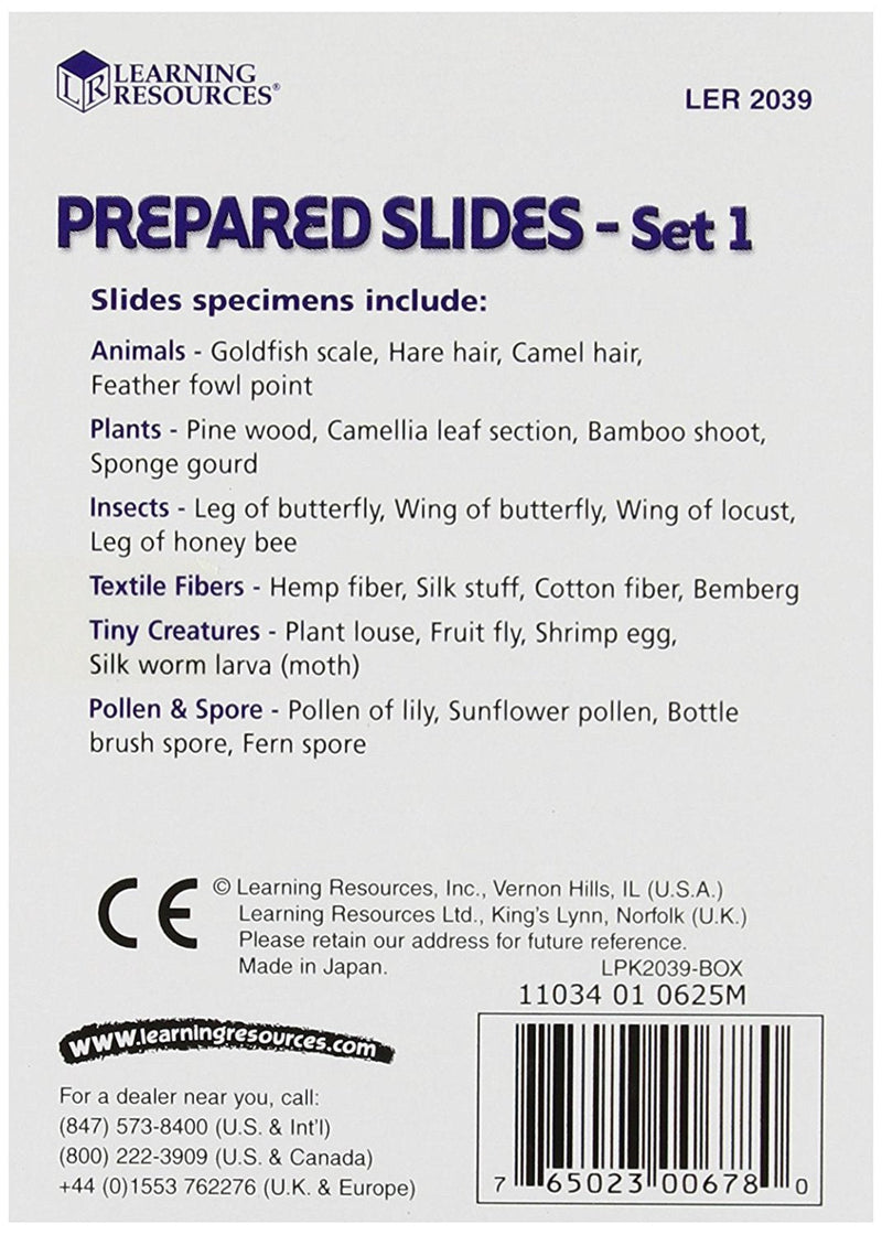 [Australia - AusPower] - Learning Resources Prepared Slides Combo Set, 48 Specimens Standard Packaging 