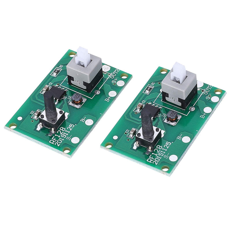 [Australia - AusPower] - 2Pcs Solar Lamp String Controller Module 1.2V Circuit Board with 8 Modes and Switch Light Accessories Max Current 400mA Industrial for LED Solar String Lights 