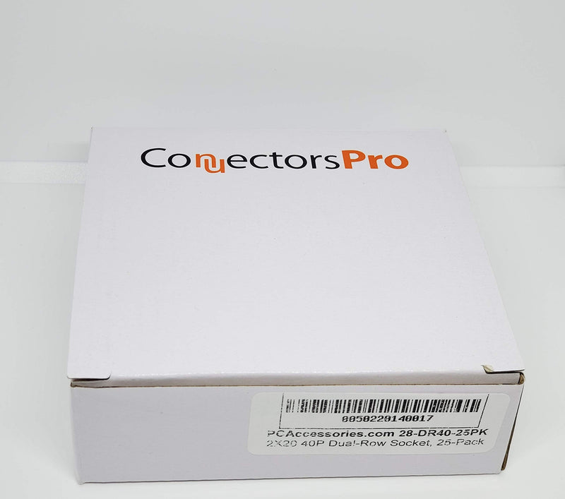 [Australia - AusPower] - PC Accessories - Connectors Pro 25-Pack 2X20 40P 2.54mm 0.1" Pitch Dual Rows IDC Sockets for Standard Flat Ribbon Cable, 40 Pins FC Female Connector 