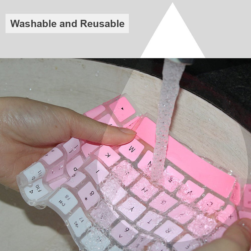 [Australia - AusPower] - JIFF 2 in 1 Bundle - Silicone Soft Skin Protector Covers for Apple Magic Keyboard (MLA22LL/A) with US Layout and MAC Apple Magic Mouse (Pink) Pink 