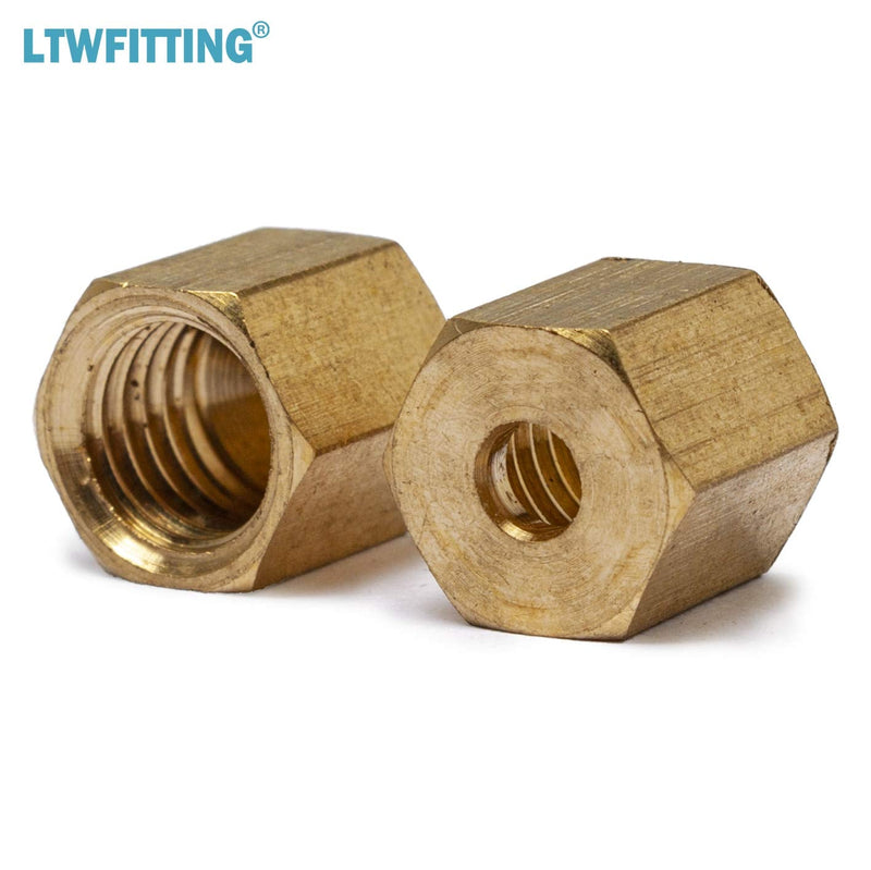[Australia - AusPower] - LTWFITTING 1/8-Inch Brass Compression Sleeves Ferrule with 1/8-Inch Compression Nut, Brass Compression Fitting(Pack of 75) 